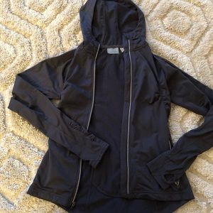Athleta Charcoal Zip Up Jacket
